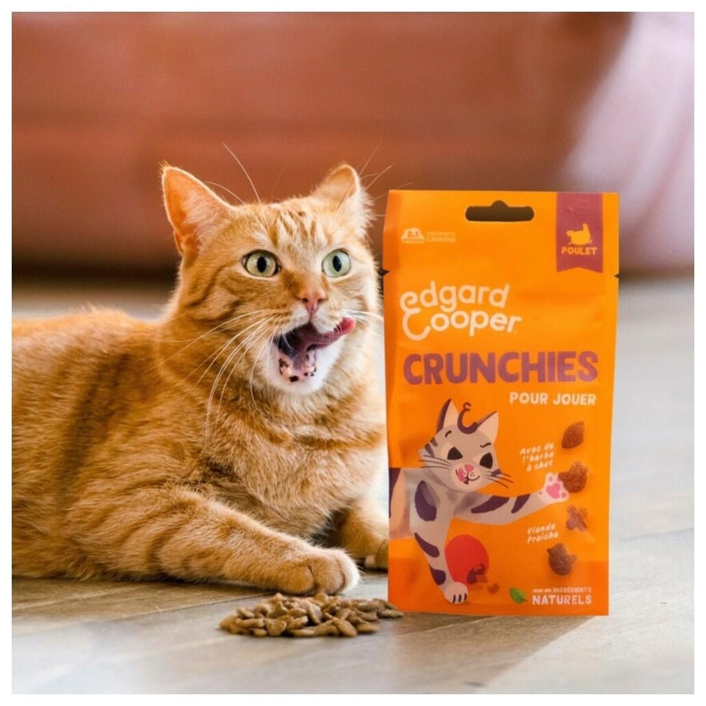 Edgard Cooper kattensnoepjes Crunchies kip - 8 zakjes €12,50, Ophalen of Verzenden, Kat
