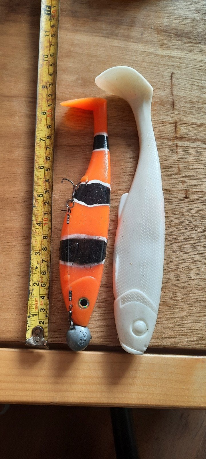 2 grote shads, Ophalen of Verzenden, Gebruikt