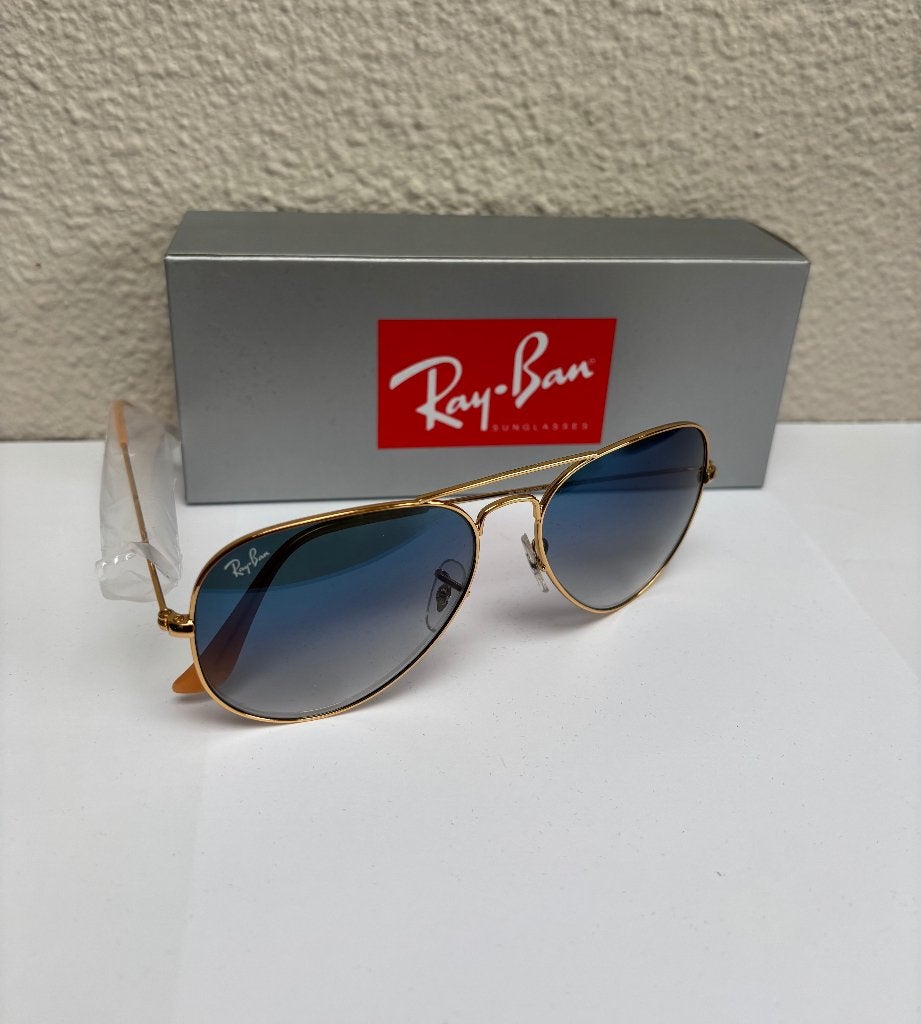 Rayban Aviator Arista Gradient Blue, Sieraden, Tassen en Uiterlijk, Zonnebril, Blauw, Nieuw, Ophalen of Verzenden