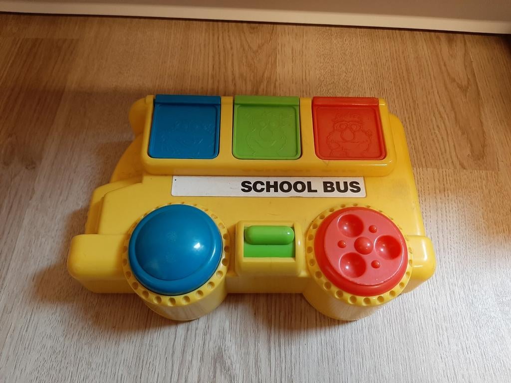 Sesamstraat pop-up school bus speelgoed, Ophalen of Verzenden, Speelset