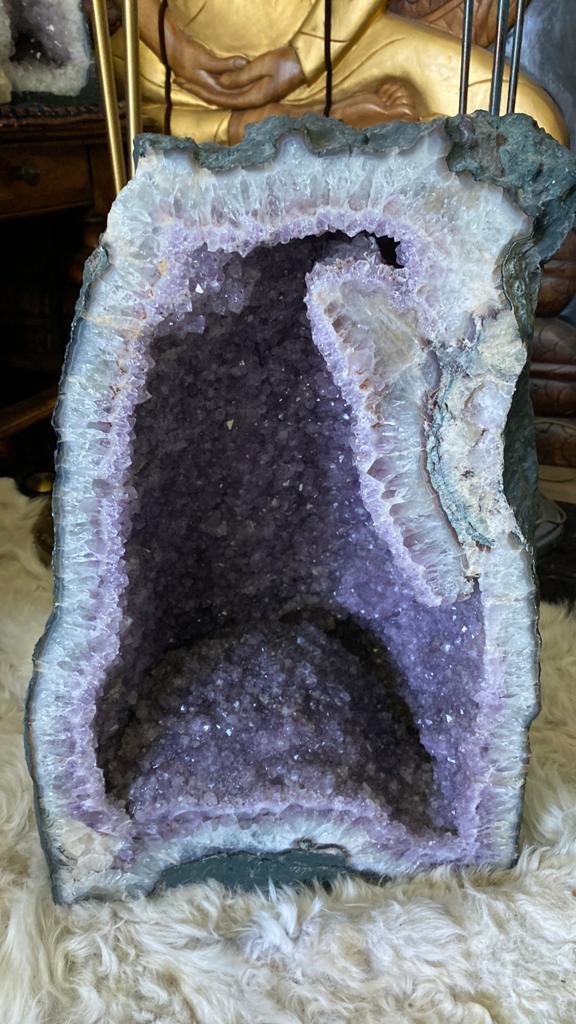 Amethist geode, Ophalen