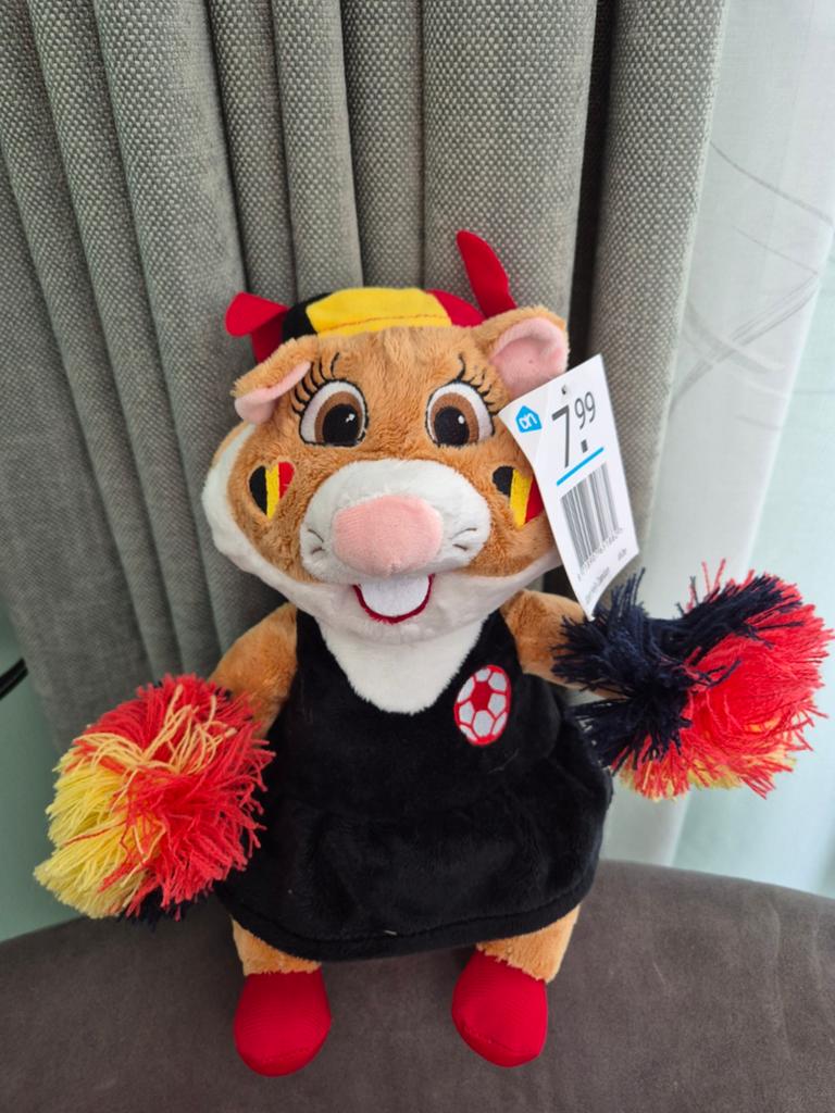 Albert Heijn Hamster België - Rode Duivels Cheerleader, Hamster, Ophalen of Verzenden, Zo goed als nieuw, Met kleding of accessoire