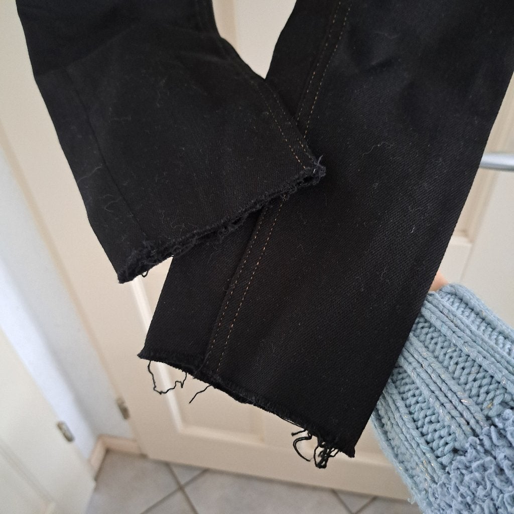 Calvin Klein Jeans raw afgewerkt zwart skinny mt 26 nr 50539, ., Zwart, Ophalen of Verzenden, Zo goed als nieuw