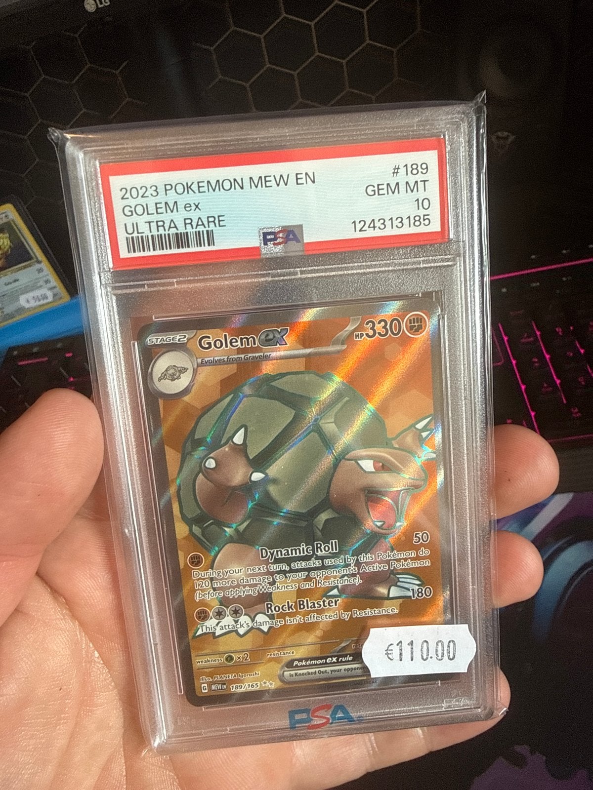 2023 Pokémon Golem ex Ultra Rare PSA 10 GEM MT, Hobby en Vrije tijd, Verzamelkaartspellen | Pokémon, Ophalen of Verzenden, Nieuw