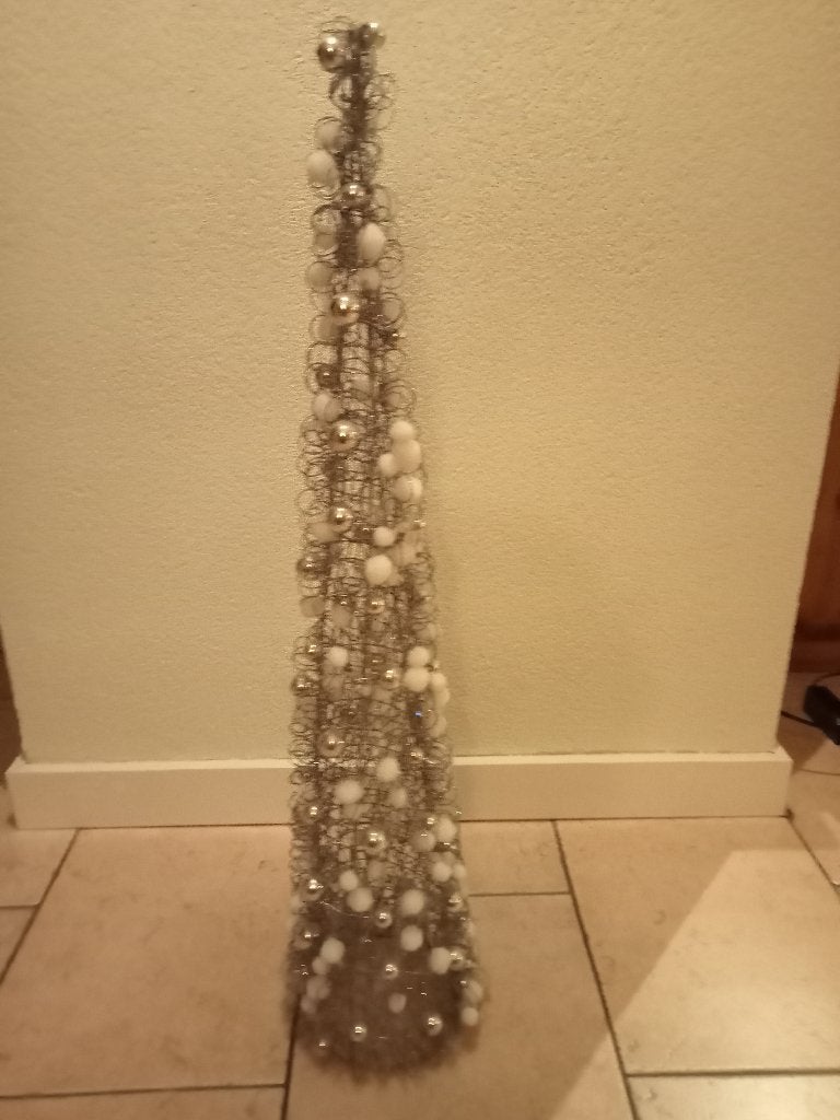 Kerstdecoratie zilver, Ophalen, Gebruikt