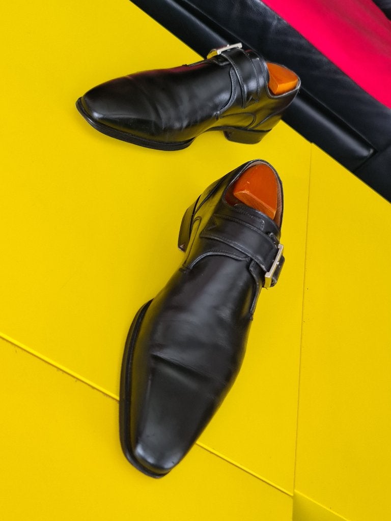 Magnanni gesp schoenen met Zwarte kleur maat 42(8), Kleding | Heren, Schoenen, Overige kleuren, Verzenden, Magnanni, Gespschoenen