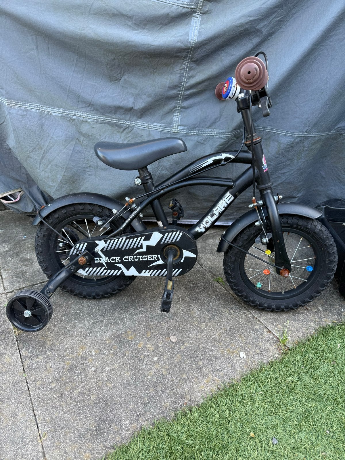 Volare 12,5 inch kinderfiets met zijwieltjes, Fietsen en Brommers, Ophalen, Gebruikt, Minder dan 16 inch, Zijwieltjes