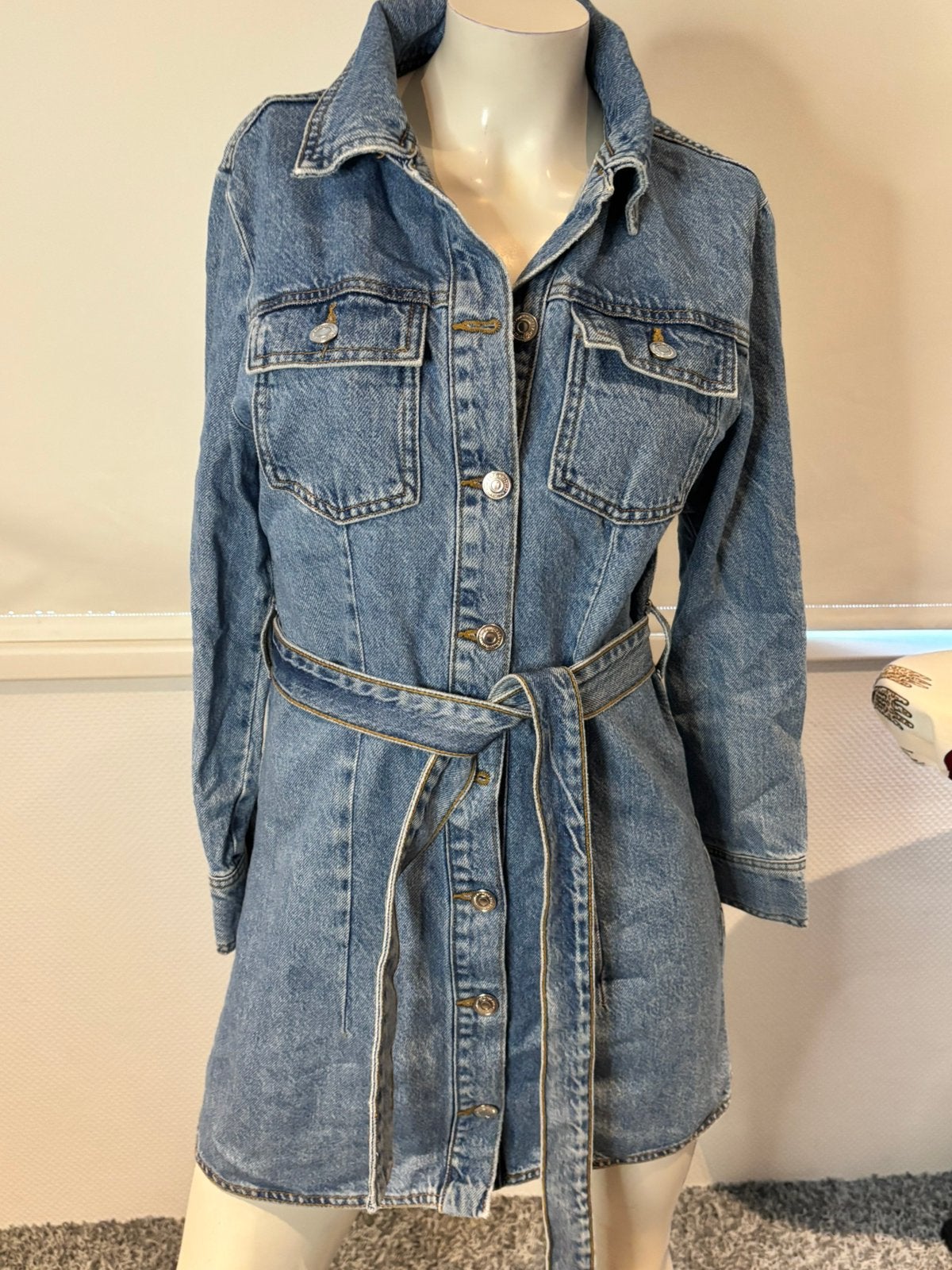 Zara jeans jurk maat s, Blauw, ., Ophalen of Verzenden, Zo goed als nieuw