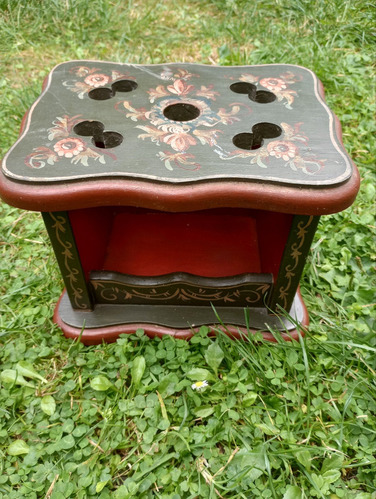 Hindelooper stoof, handbeschilderd en Hindelooper stoel, Ophalen of Verzenden