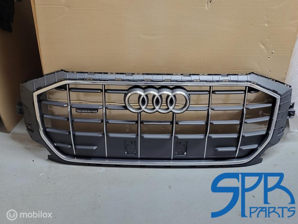 Q8 4M8 GRILL Grille 4M8853651AL MX3 NIEUW ORIGINEEL GRIJS, Audi, Nieuw, Audi, Ophalen of Verzenden
