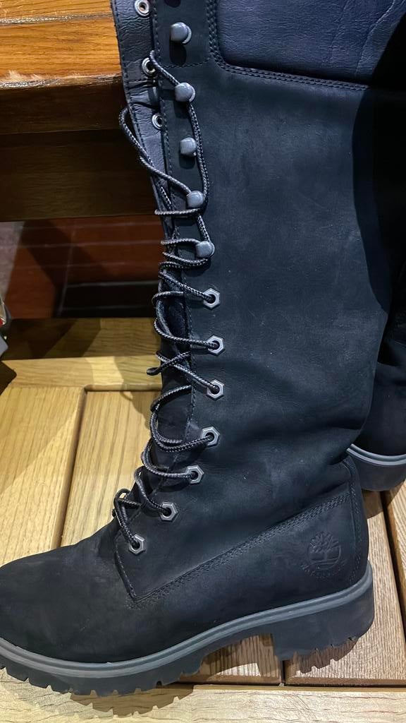 Timberland laarzen, Kleding | Dames, Schoenen, Ophalen of Verzenden, Zo goed als nieuw, Bruin, Hoge laarzen