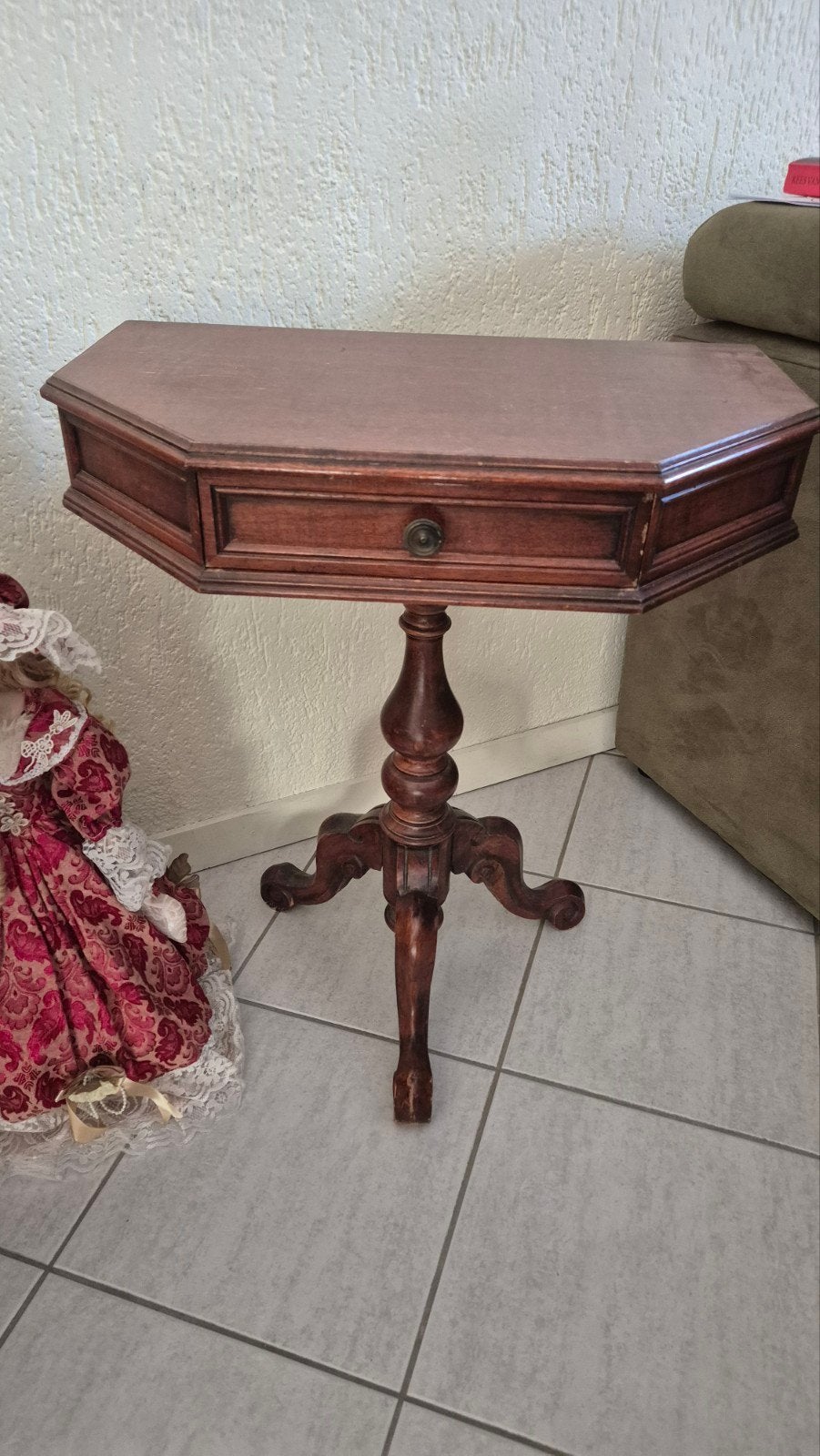 prachtig antiek bijzettafel  (gangtafel), Antiek en Kunst, Ophalen