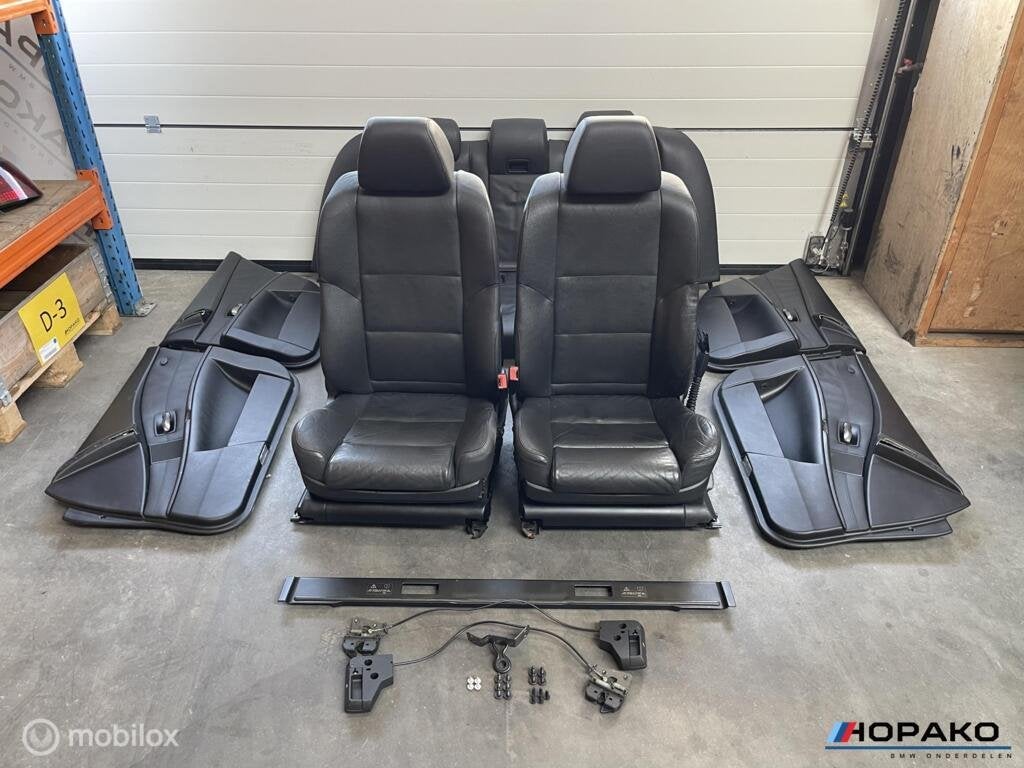 Lederen sport interieur BMW 5 serie E60 zwart | elektrisch, Auto-onderdelen, Interieur en Bekleding, Gebruikt, Ophalen of Verzenden