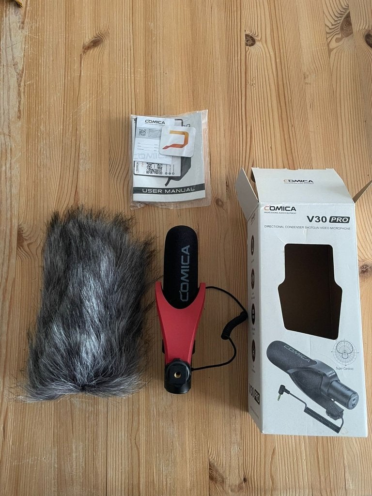 Comica v30 pro - richtmicrofoon voor camera, Ophalen of Verzenden, Zo goed als nieuw, Audio