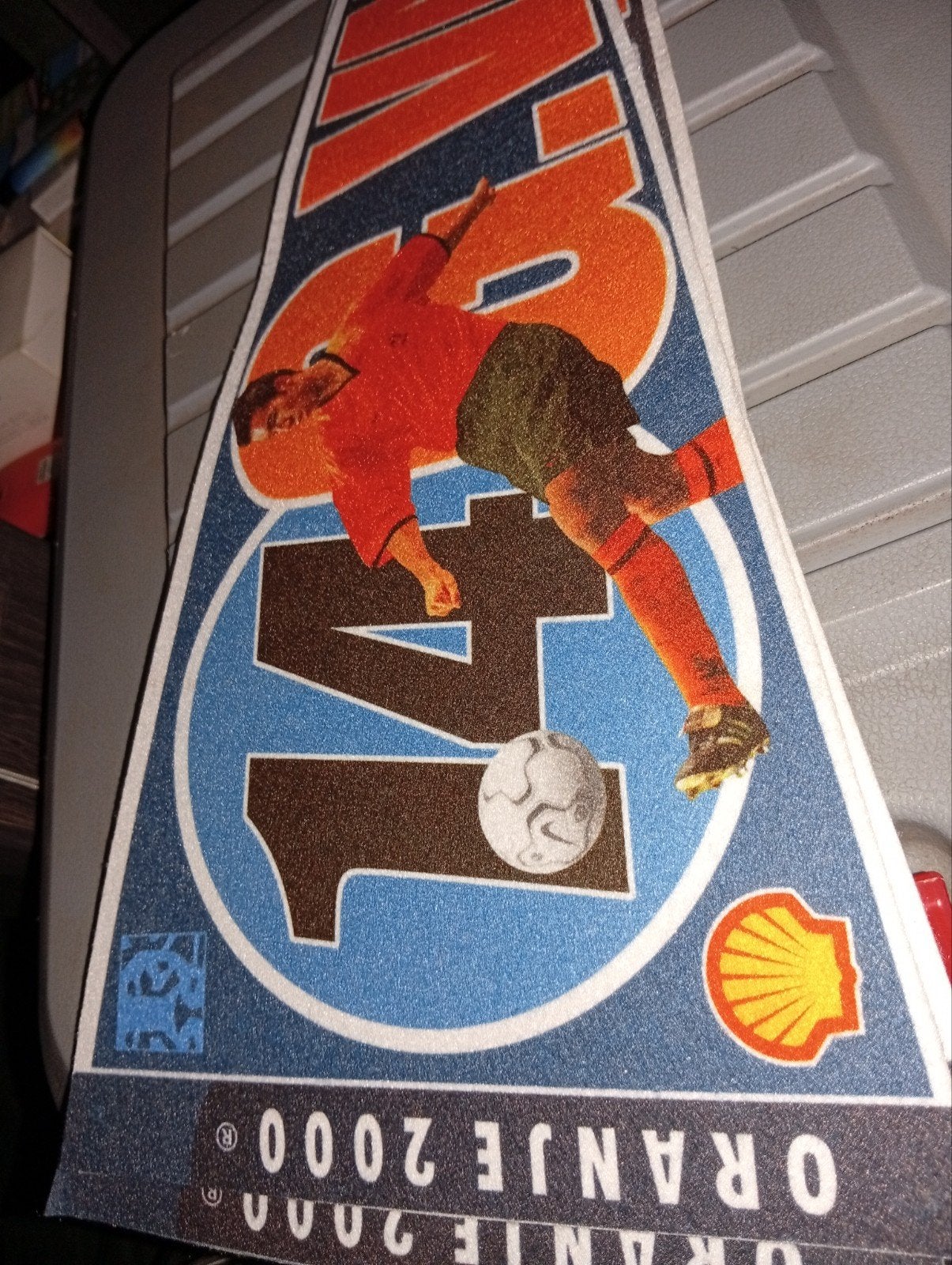Oranje 2000 Shell Sticker Marco van Basten, Ophalen of Verzenden