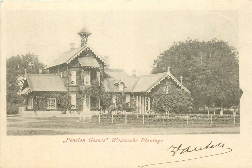 388-211-031 Wouwse Plantage Pension Goense, Verzamelen, Verzenden, Voor 1920, Noord-Brabant