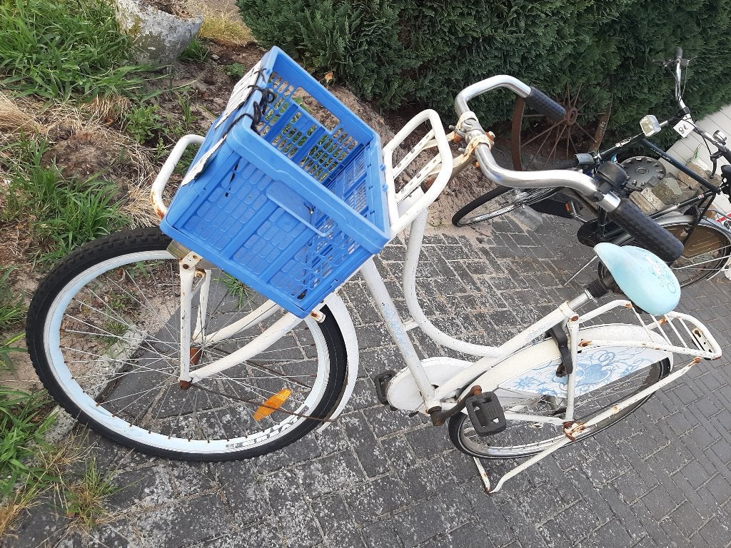 Kleine dames opoe fiets, Fietsen en Brommers, Fietsen | Dames | Omafietsen, Ophalen, Gebruikt, Terugtraprem, Overige merken