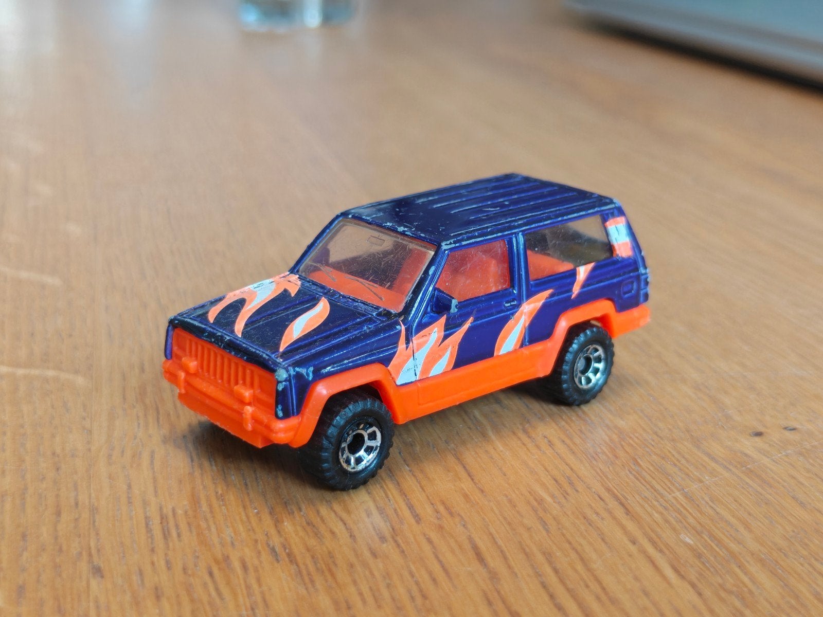 Matchbox JEEP Cherokee BLAUW, Ophalen of Verzenden, Auto
