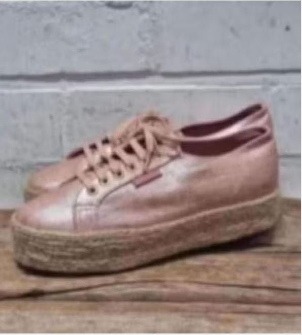 Superga - Roségouden espadrille sneakers maat 41 - Nieuw, Kleding | Dames, Schoenen, Verzenden, Nieuw, Sneakers of Gympen, X