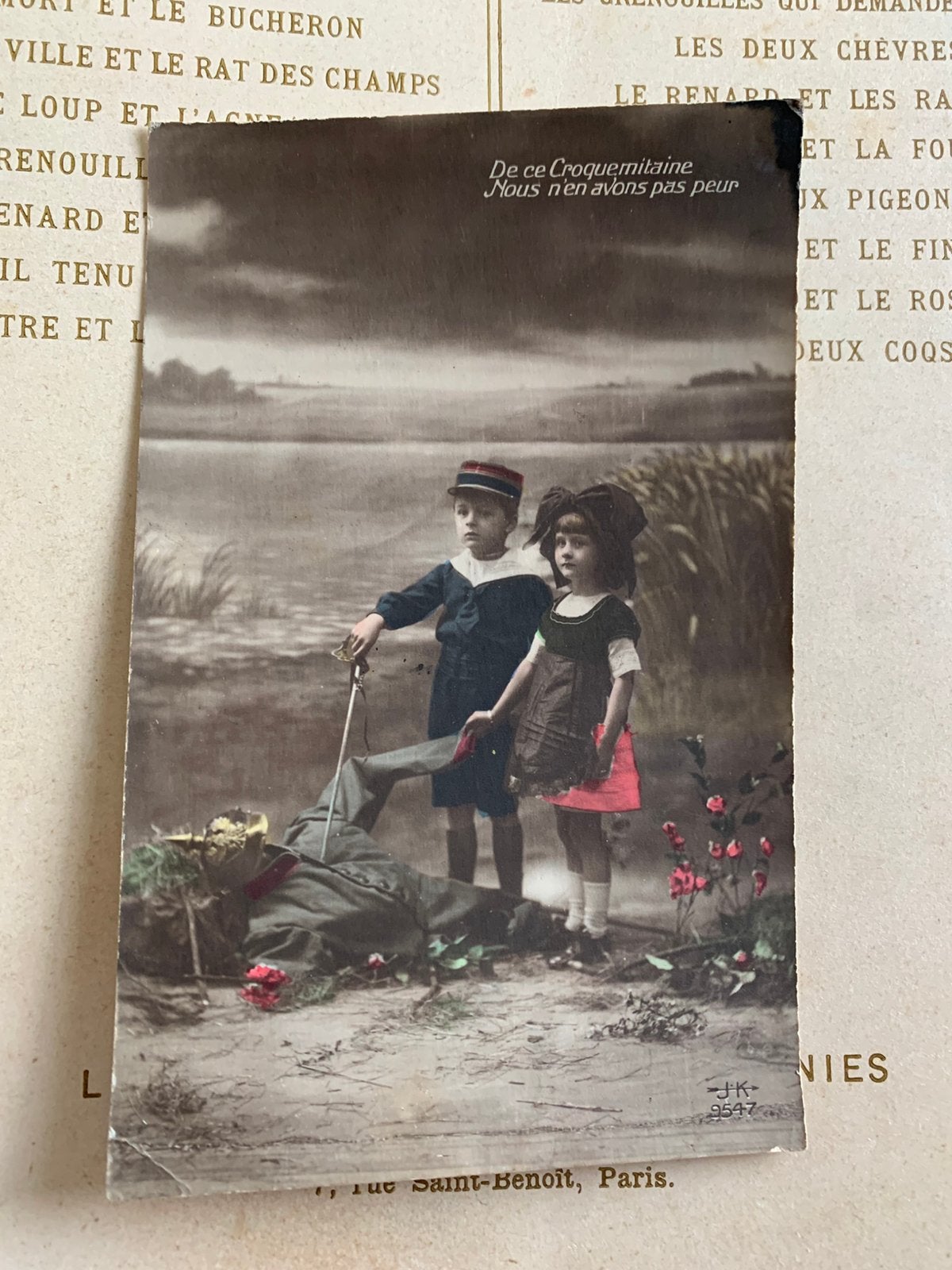 12-12-1915 Voor deze boeman zijn wij niet bang (VB), Ophalen of Verzenden, Voor 1920, Gelopen, Kinderen