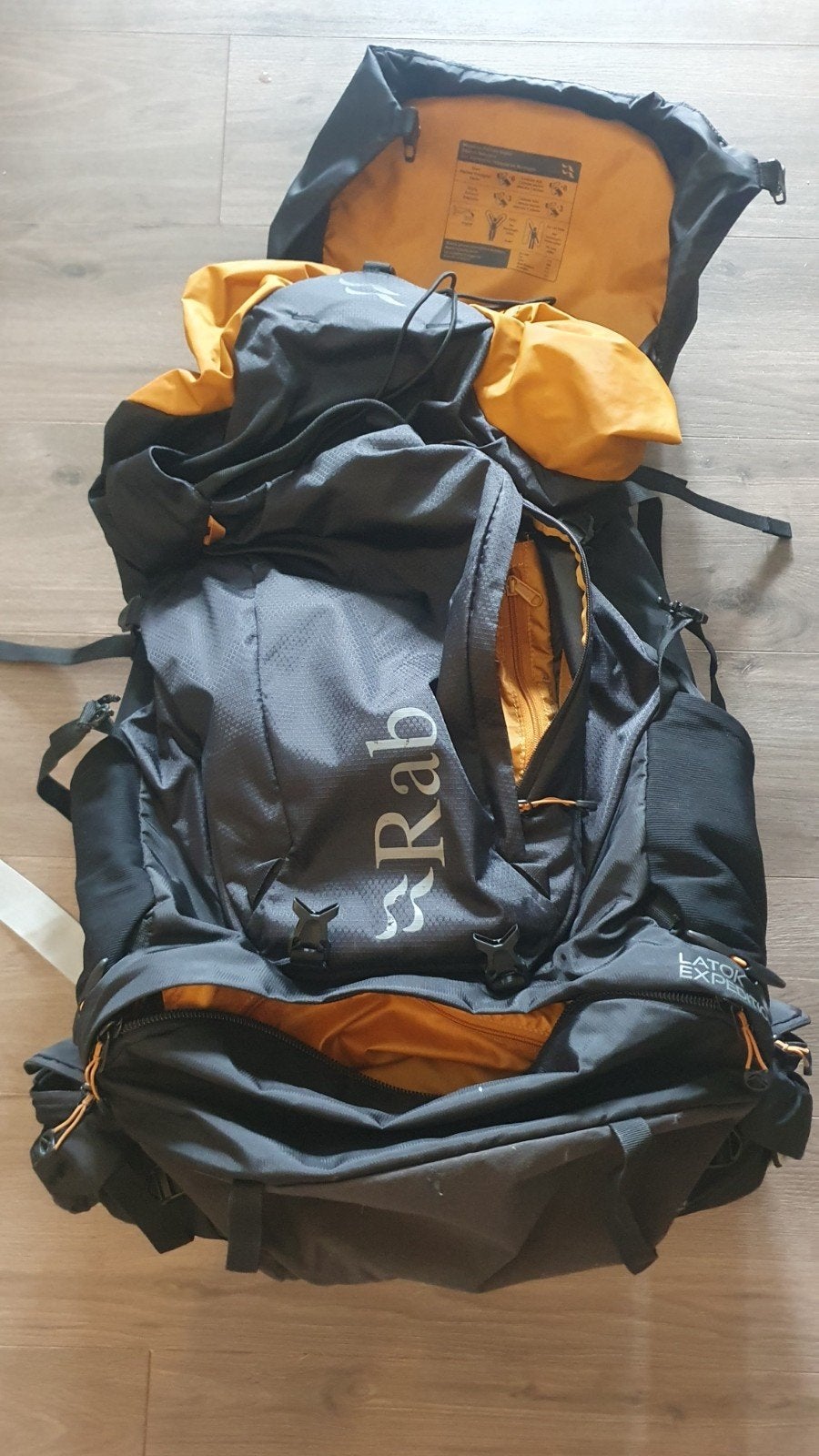 Rab trekking rugzak 80+15L, M-L, incl. regenhoes, Ophalen, Gebruikt, Rugzak