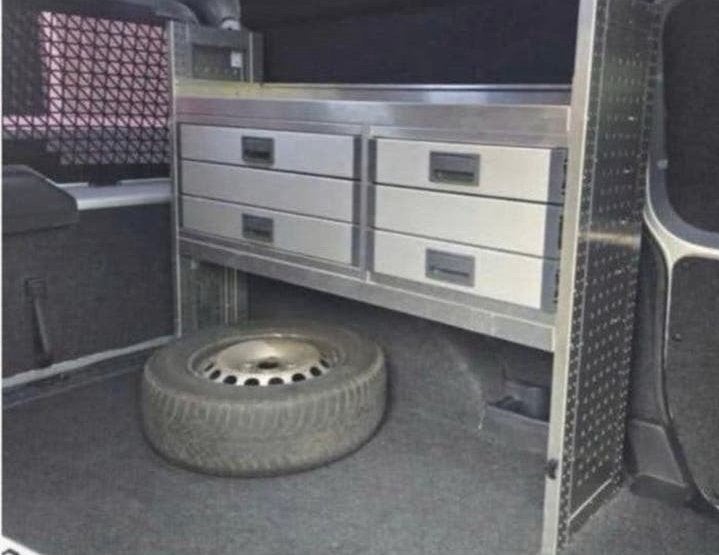 Aluca bedrijfswageninrichting met lades 1.05x1.25x 30, Ophalen of Verzenden