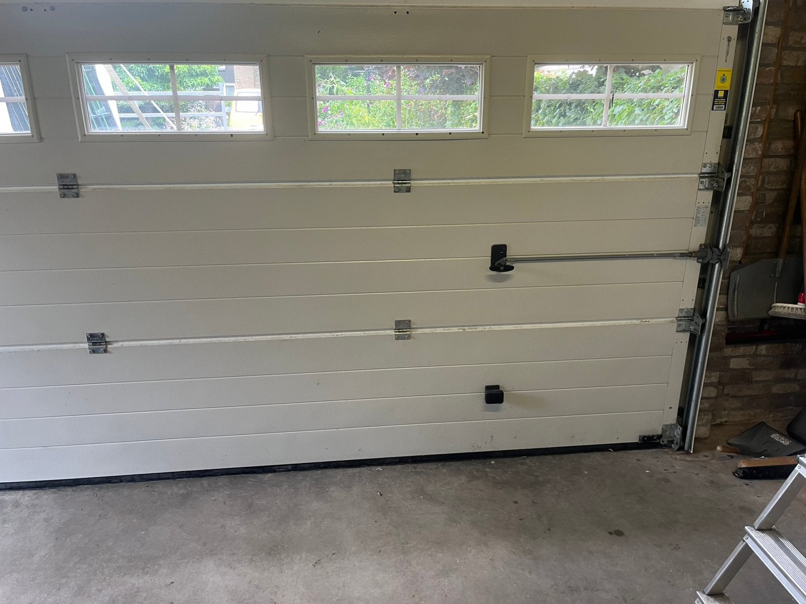 Mooie grote garagedeur overheaddeur geïsoleerd deur roldeur️, Ophalen, Gebruikt, Overige materialen, Overige typen