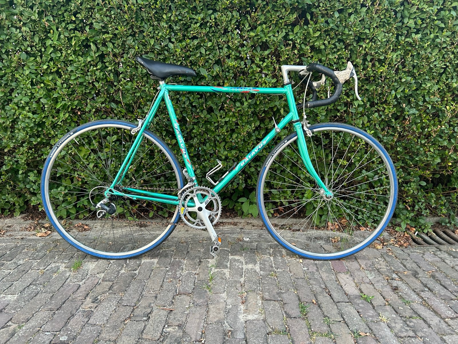 Batavus racefiets, groen, 28 inch, 14 versnellingen, 28 inch, Gebruikt, Batavus, Ophalen of Verzenden