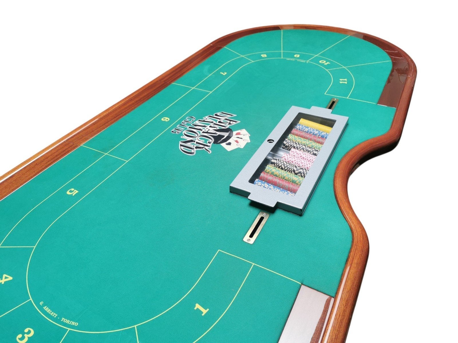 Abbiati 300cm lange poker tafel (zonder stoelen & fiches), Vijf spelers of meer, Ophalen, Zo goed als nieuw
