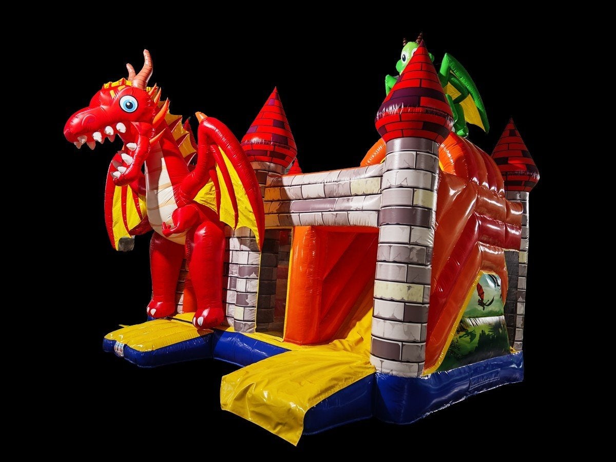 te koop mooi nieuw springkussen multiplay draak 5 x 6 meter, Ophalen of Verzenden, Nieuw, Verjaardag