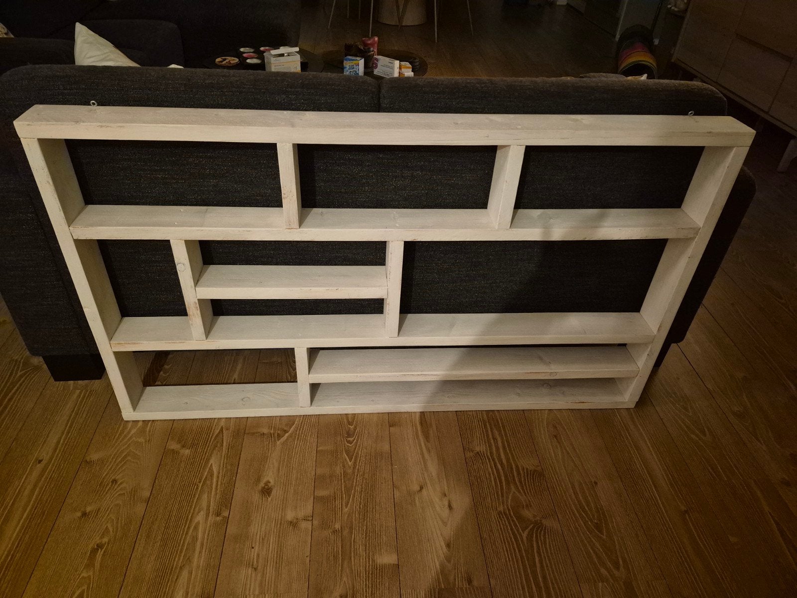 Wandmeubel letterbak - Uniek en stijlvol opbergsysteem, Ophalen, Met plank(en), Gebruikt, Minder dan 150 cm