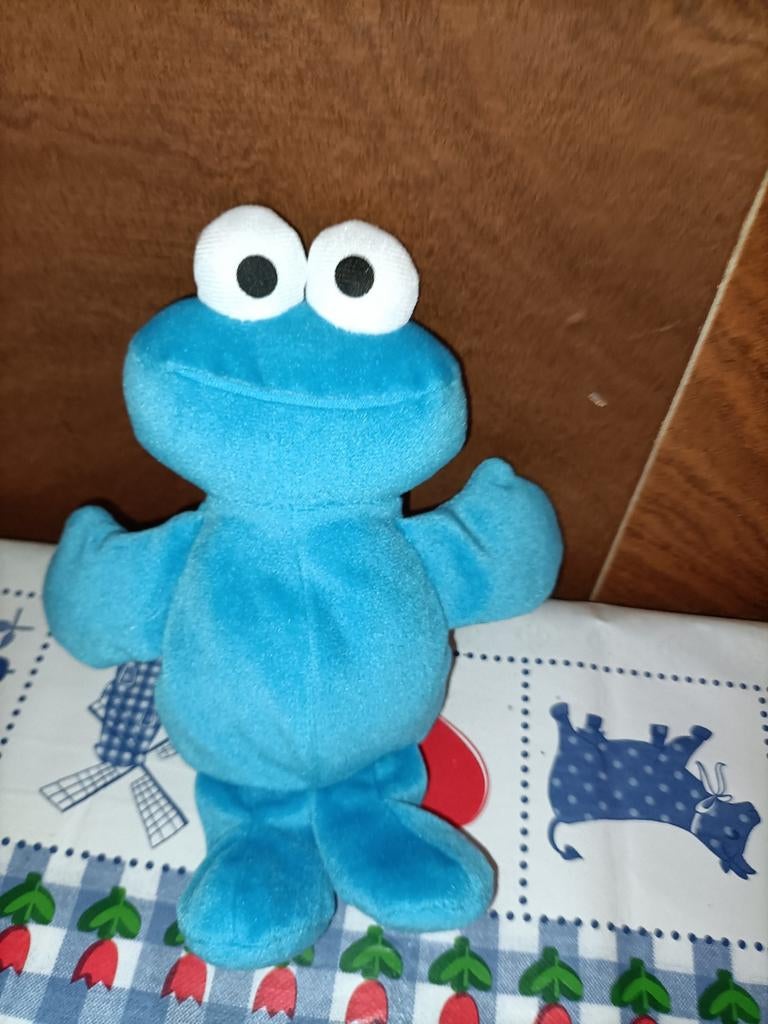 Tyco koekiemonster knuffeltje uit 1997 met zachte ogen, Ophalen of Verzenden, Zo goed als nieuw, Overige typen