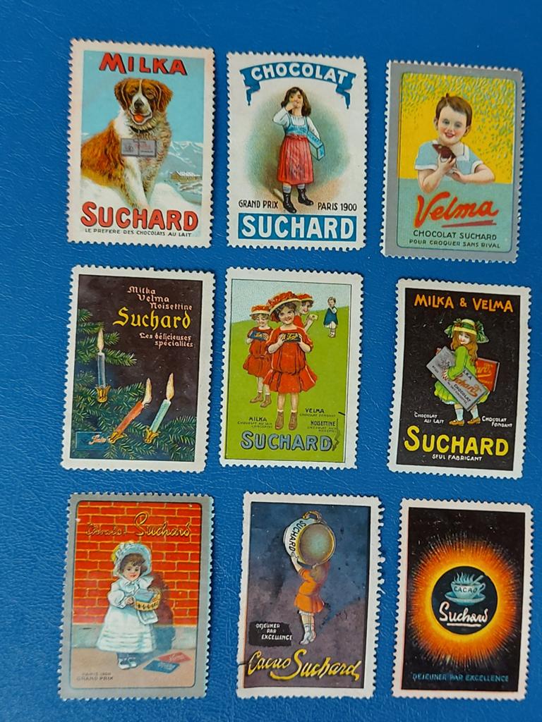 Sluitzegels SUCHARD Chocolade Milka Velma, Verzenden, Gebruikt