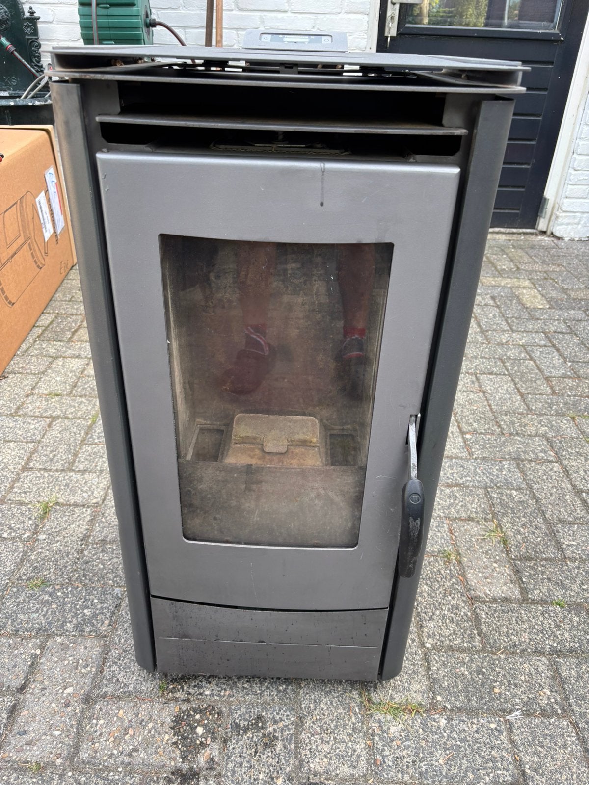 Palletkachel, Huis en Inrichting, Kachels, Ophalen, Gebruikt, Overige brandstoffen, Pelletkachel