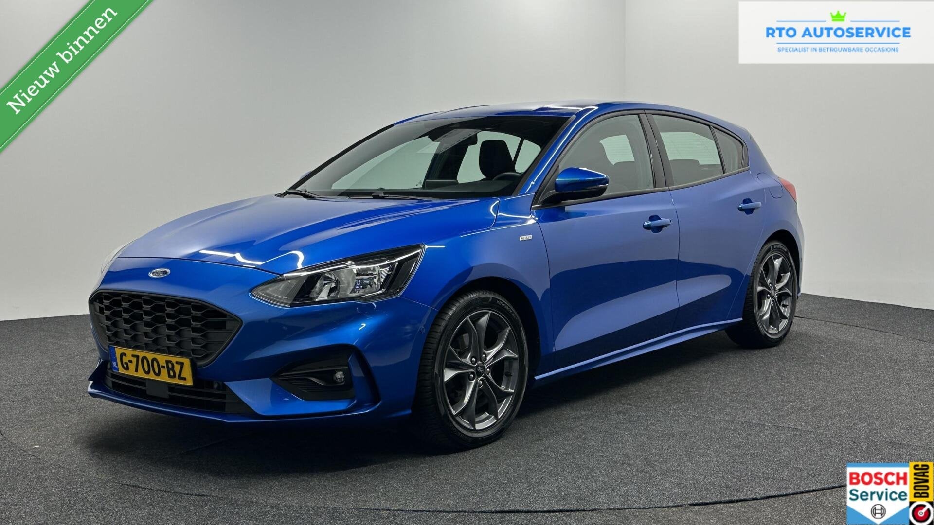 Ford Focus 1.0 EcoBoost ST Line Business CARPLAY NAVI CRUISE, Auto's, Gebruikt, Met garantie (alle), Blauw, Origineel Nederlands