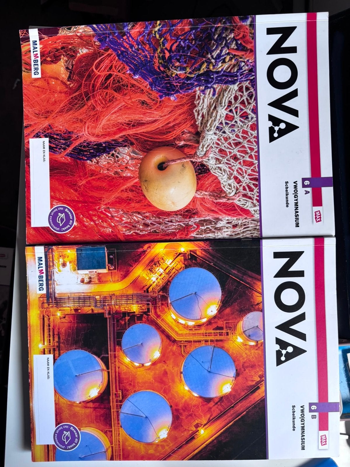 NOVA Scheikunde 6 VWO/Gymnasium A en B Malmberg, Ophalen of Verzenden, Zo goed als nieuw, VWO, Scheikunde