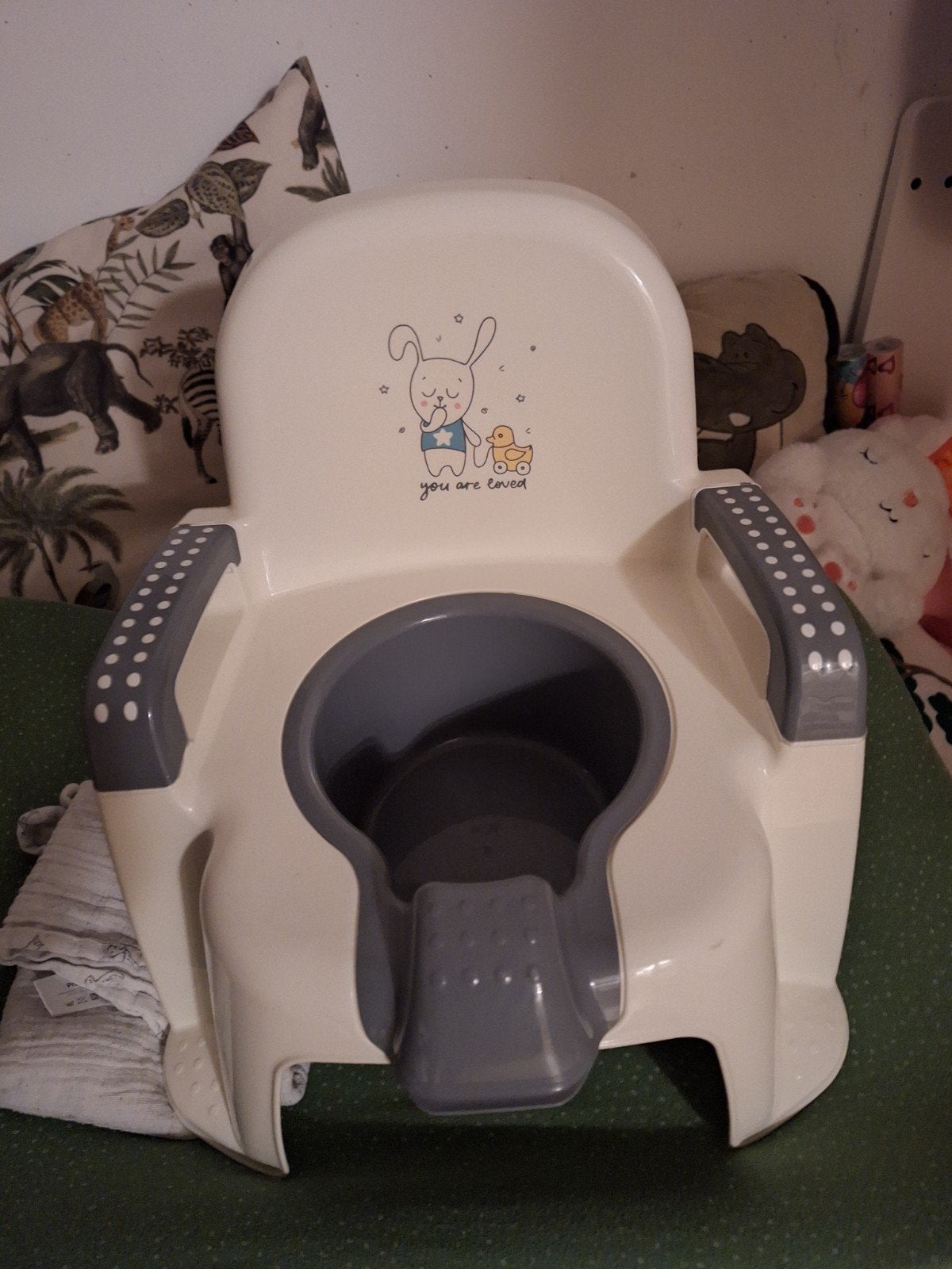 Kinderpotje met konijn en eendje - Gratis af te halen, Ophalen, Gebruikt