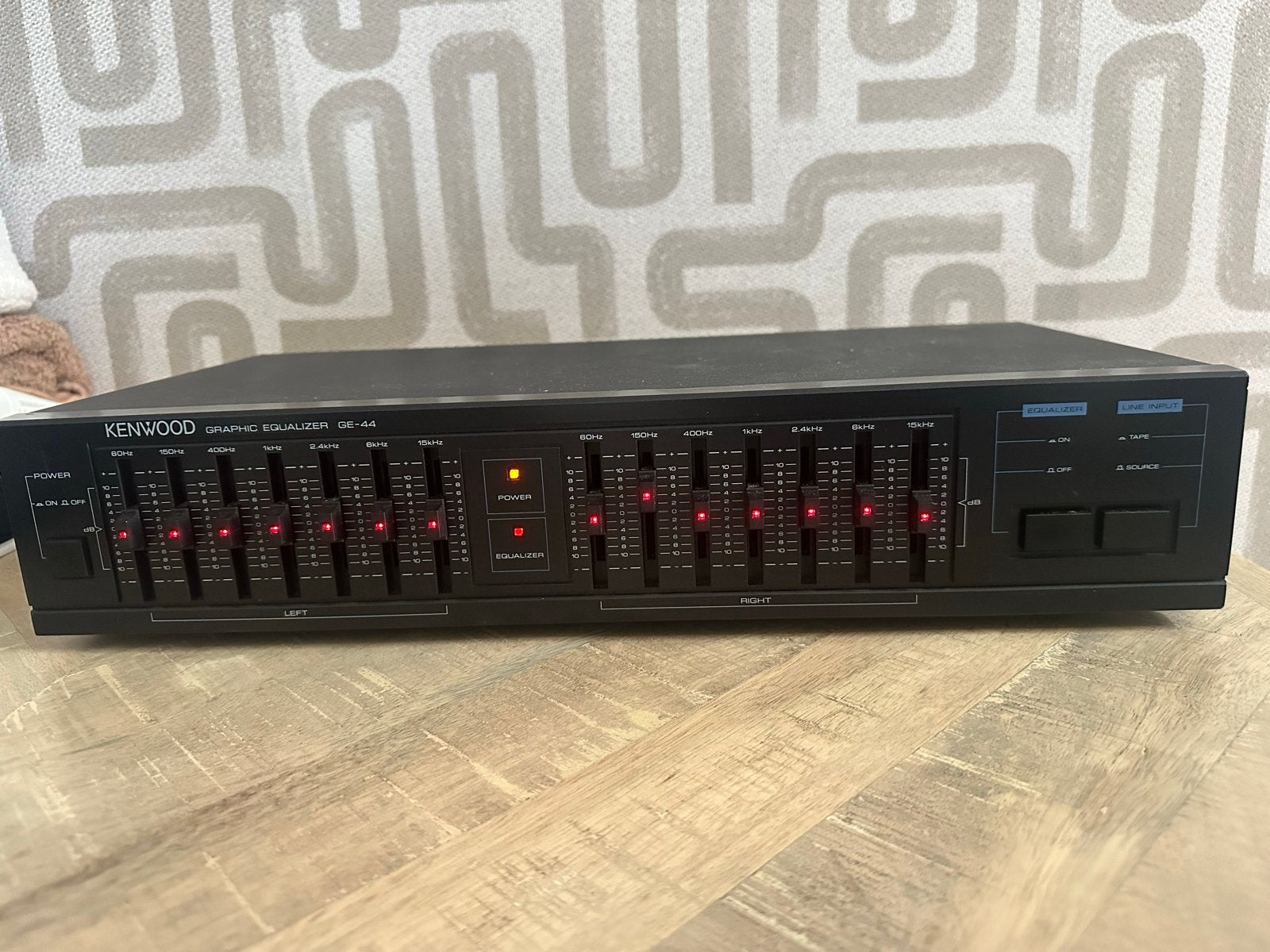 Kenwood Graphic Equalizer GE-44 - vervangende kabel*, Ophalen, Zo goed als nieuw, Overige systemen, Minder dan 60 watt