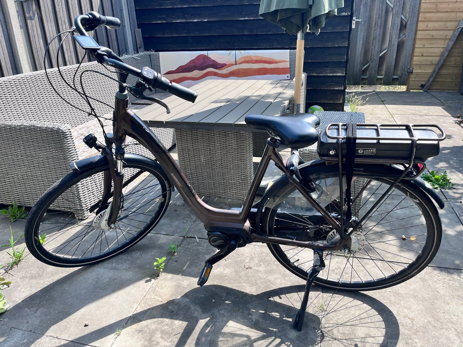Giant Elegance E+ elektrische fiets, bruin, Ophalen, Gebruikt, Giant