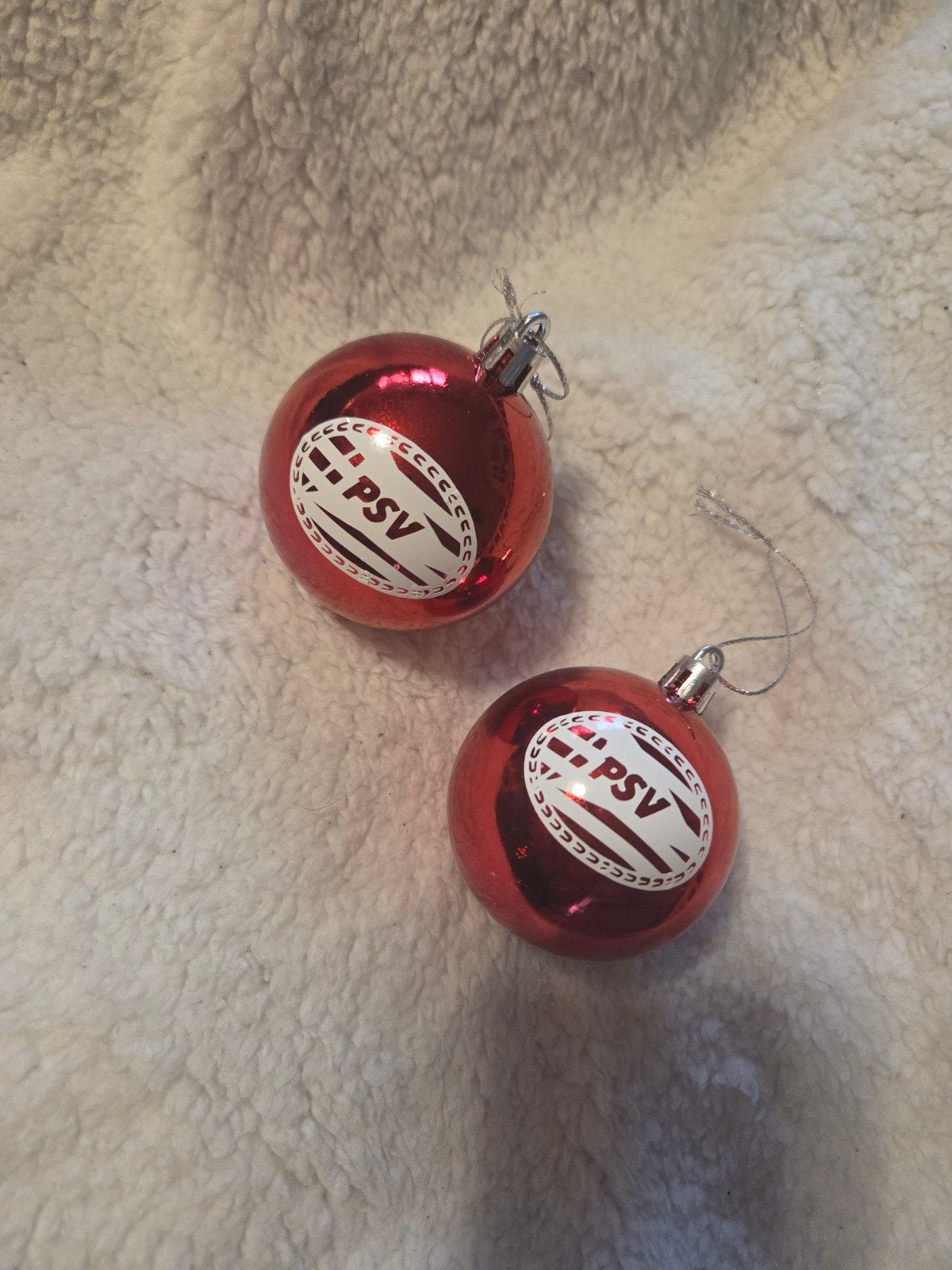 psv kerstballen 2x, Ophalen of Verzenden, Zo goed als nieuw