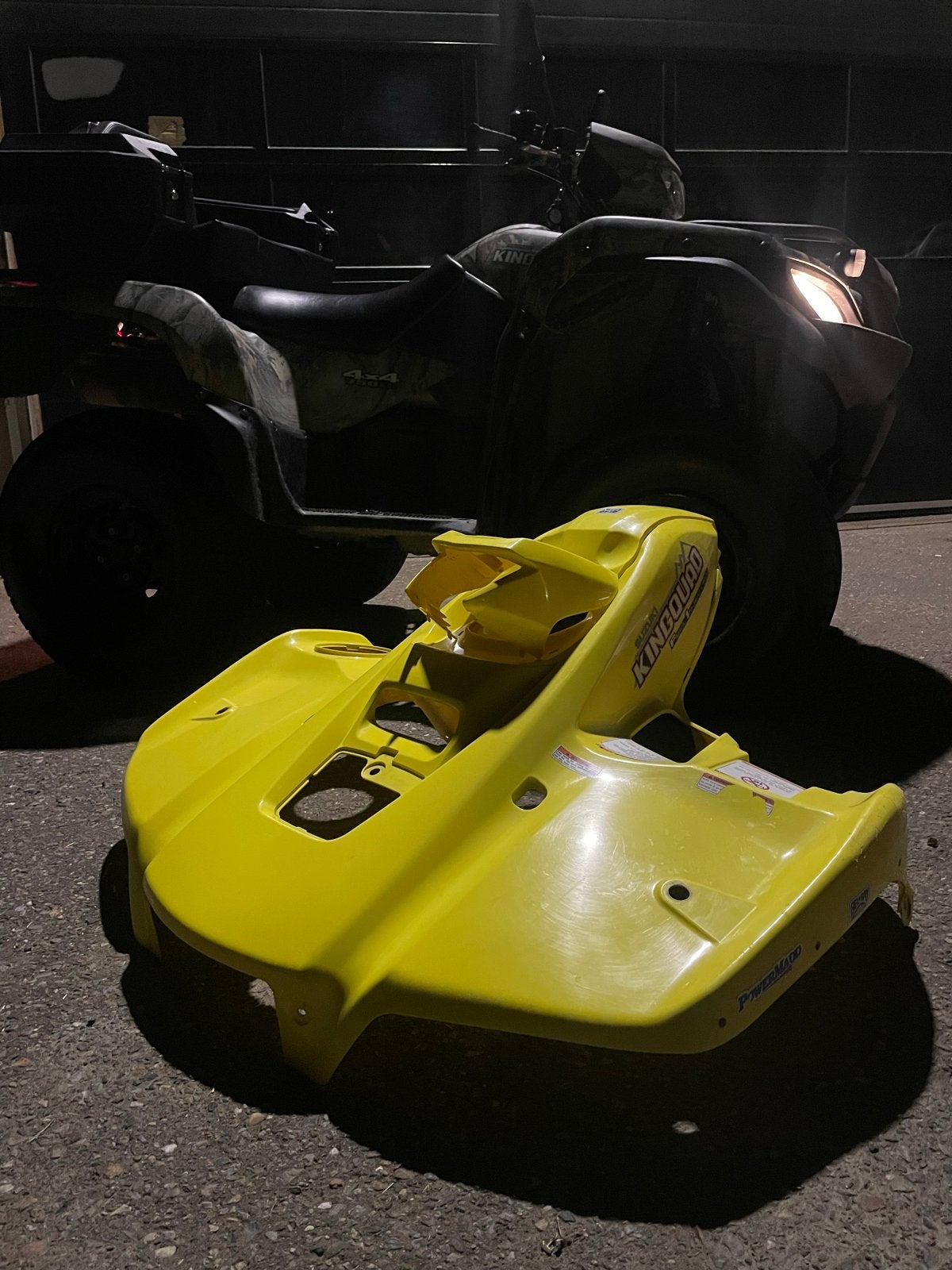 Suzuki King Quad Kappen - Geel, Ophalen, Gebruikt