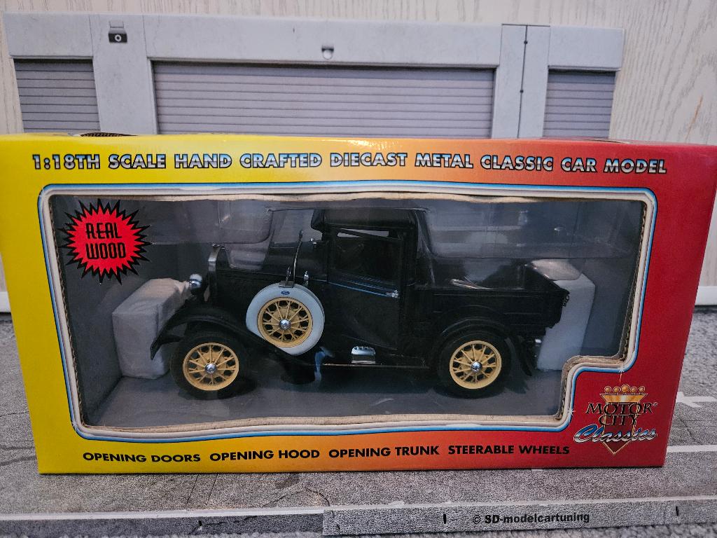 Motor City Ford Model A Pick Up 1931 1/18 in ovp, Ophalen of Verzenden, Zo goed als nieuw, Auto, Overige merken
