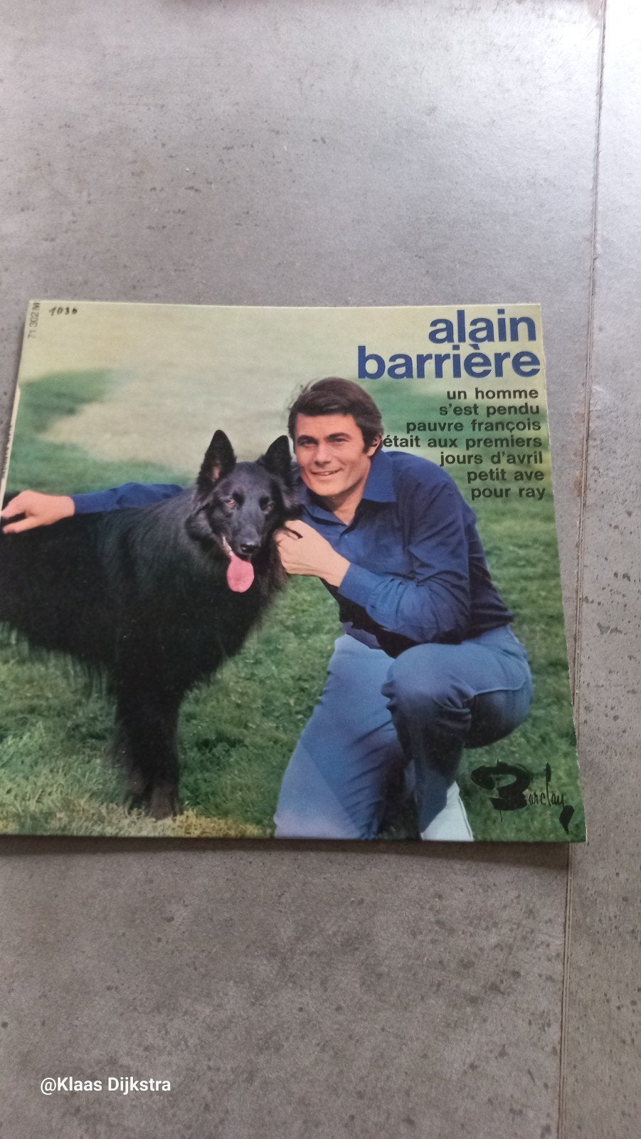 Alain Barrière - Un Homme S'est Pendu EP, Ophalen of Verzenden, Gebruikt, Overige formaten