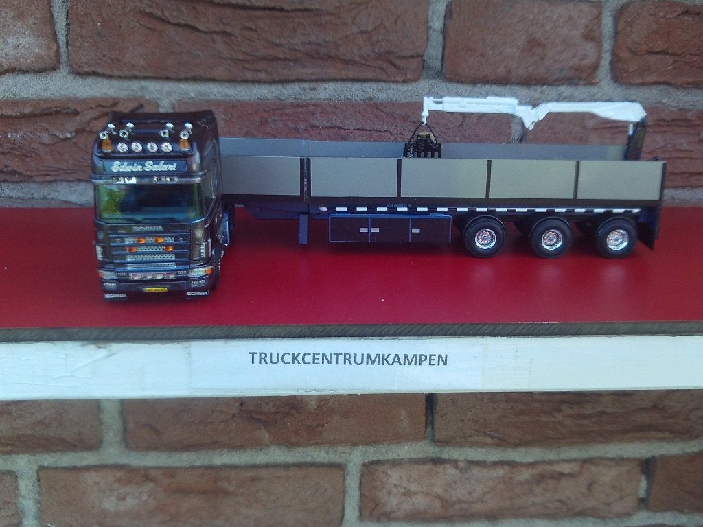 Scania  met  stenen  oplegger  van  Edwin  Salari., Ophalen of Verzenden, Zo goed als nieuw, Bus of Vrachtwagen, Tekno
