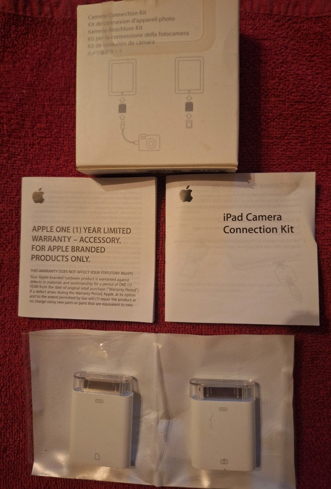 Apple iPad Camera Connection Kit - Nieuw in doos, Computers en Software, Apple iPads, 10 inch, Apple iPad, Wit, Nieuw
