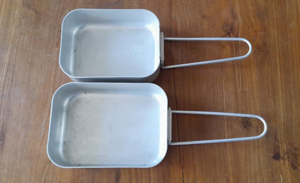 Aluminium Gamellen 2delig z.g.a.n, Ophalen of Verzenden