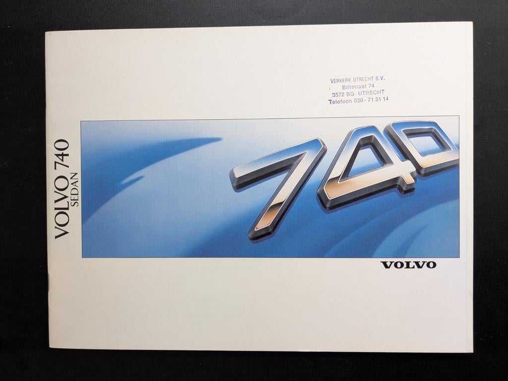 Brochure VOLVO 740 Sedan 1988, Ophalen of Verzenden, Zo goed als nieuw, Volvo