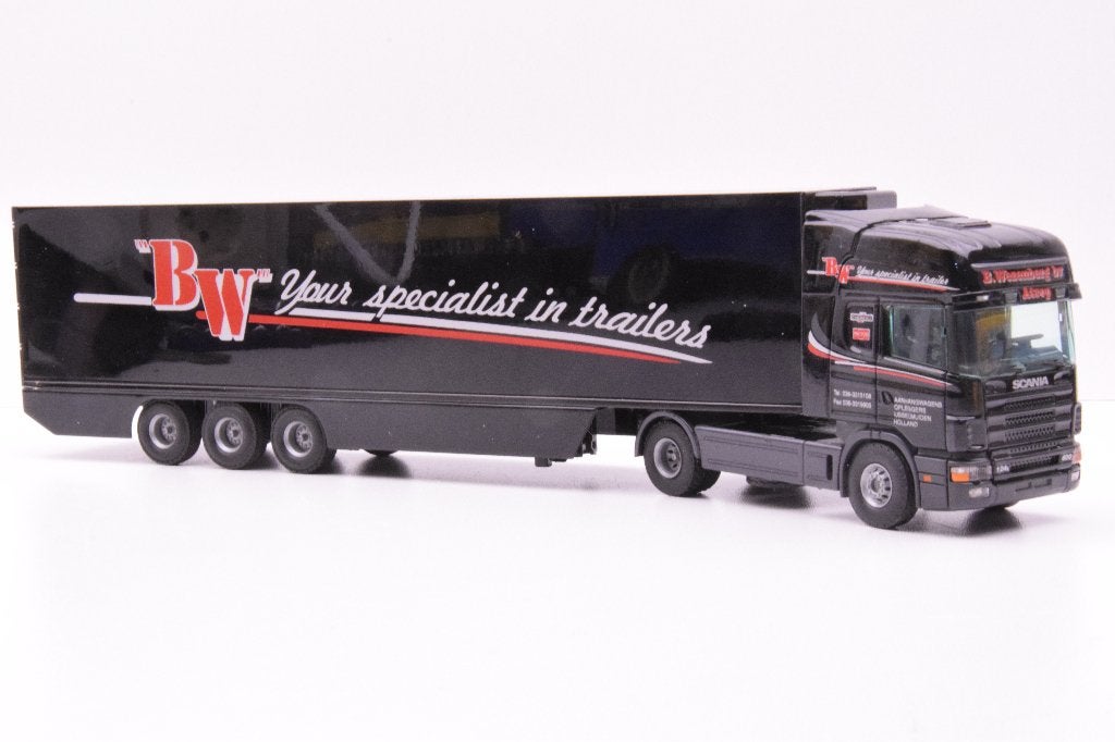 Scania 124  '' Benny Wezenberg ''  Tekno, Ophalen of Verzenden, Zo goed als nieuw, Bus of Vrachtwagen, Tekno