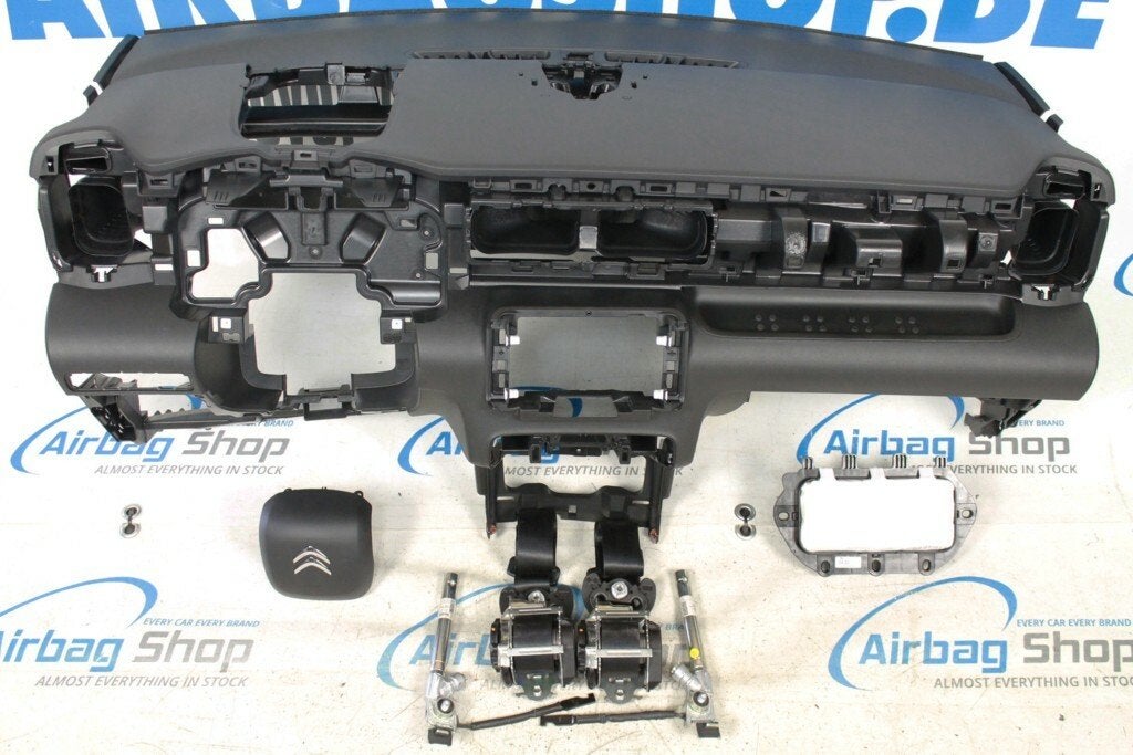 Airbag set Dashboard zwart Citroen C3 Aircross (2017-heden), Gebruikt, Ophalen of Verzenden