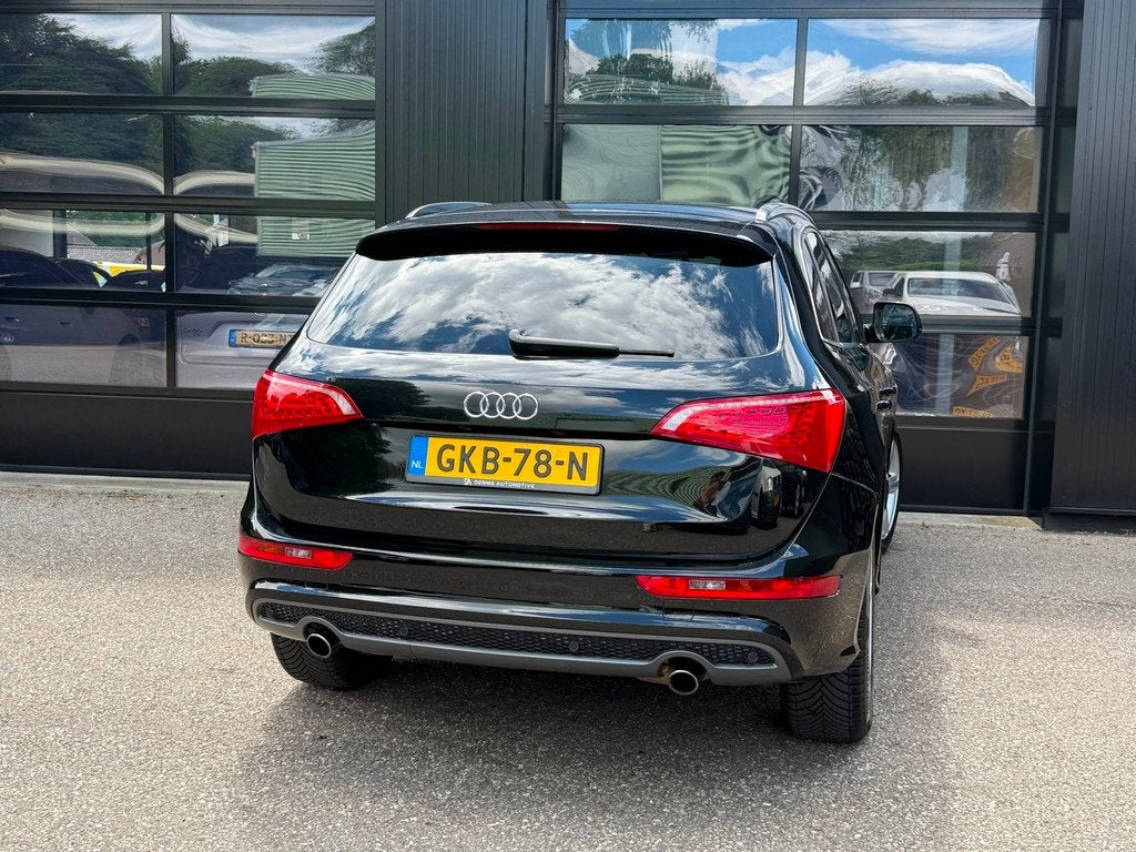 Audi Q5 2.0 TFSI Quattro S-Line Xenon CarPlay Cruise Leder, Auto's, Audi, Automaat, Gebruikt, 4 cilinders, Leder en Stof